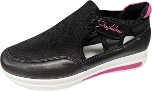 Ladmiple Womens Shoes Dressy Casual Loafers Low Top Slip On Canvas Shoes Comfort Platform Walking Fashion Flats Sneakers