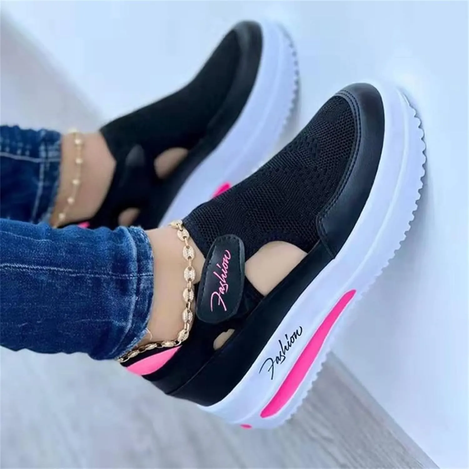 Ladmiple Womens Shoes Dressy Casual Loafers Low Top Slip On Canvas Shoes Comfort Platform Walking Fashion Flats Sneakers