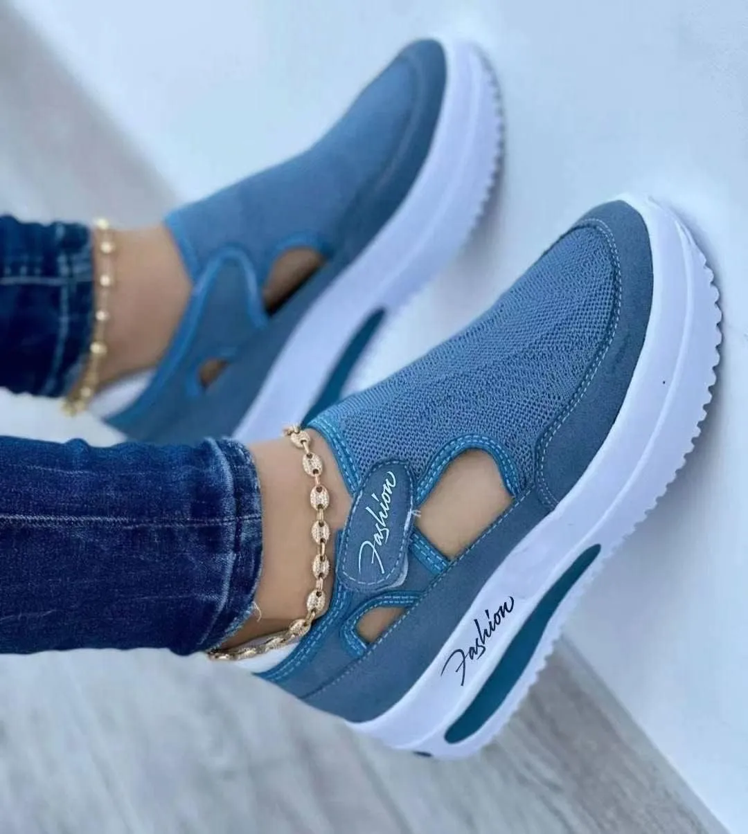 Ladmiple Womens Shoes Dressy Casual Loafers Slip On Sneakers Comfort Fashion Low Top Platform Walking Canvas Shoes