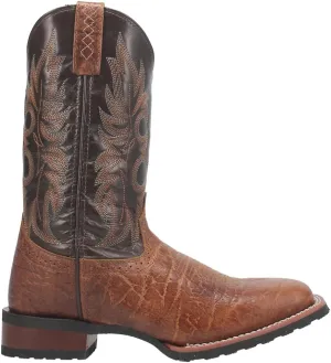 Laredo Mens Broken Bow Square Toe Casual Boots Mid Calf - Brown