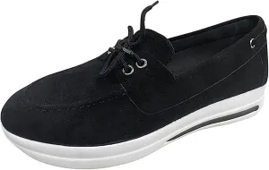Lausiuoe Womens Shoes Casual Dressy Fashion Canvas Shoes Round Toe Non-Slip Slip On Sneakers Comfortable Walking Flat Loafers