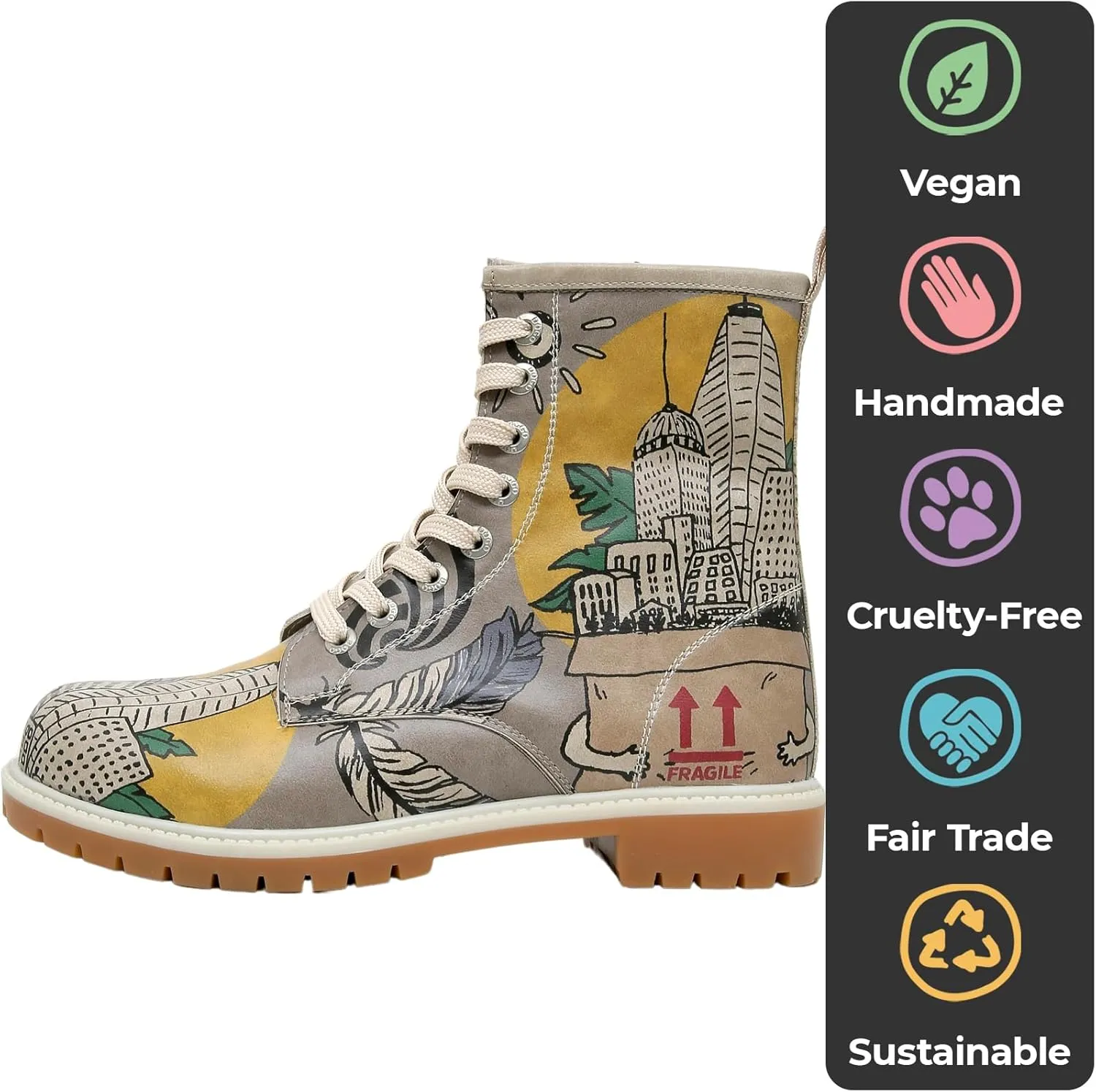 Long Boots for Women  Vegan Leather and Unique Design Womens Winter Boots