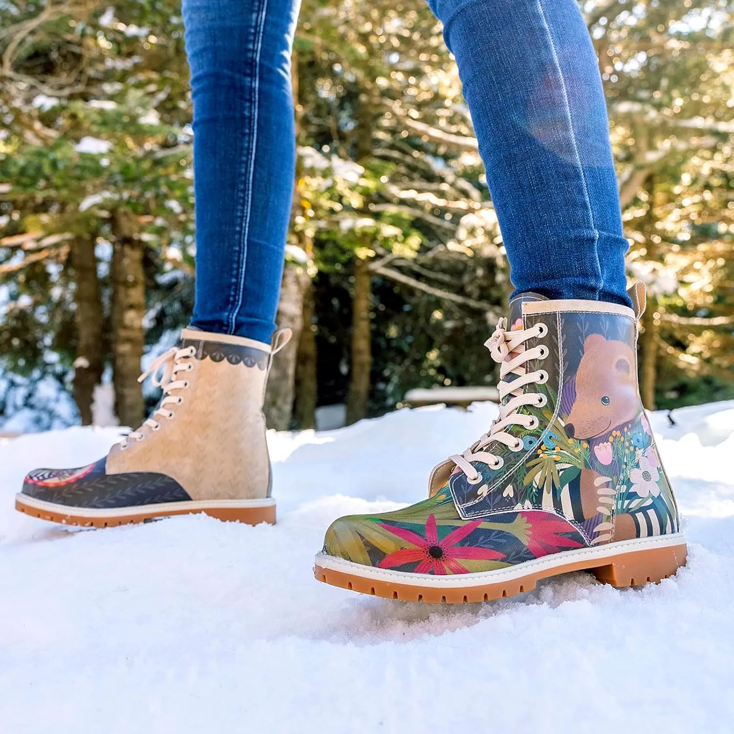 Long Boots for Women  Vegan Leather and Unique Design Womens Winter Boots