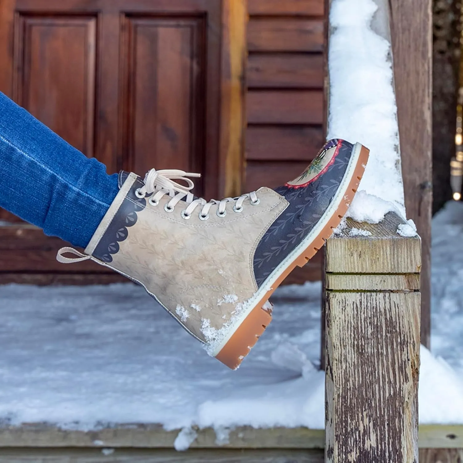 Long Boots for Women  Vegan Leather and Unique Design Womens Winter Boots