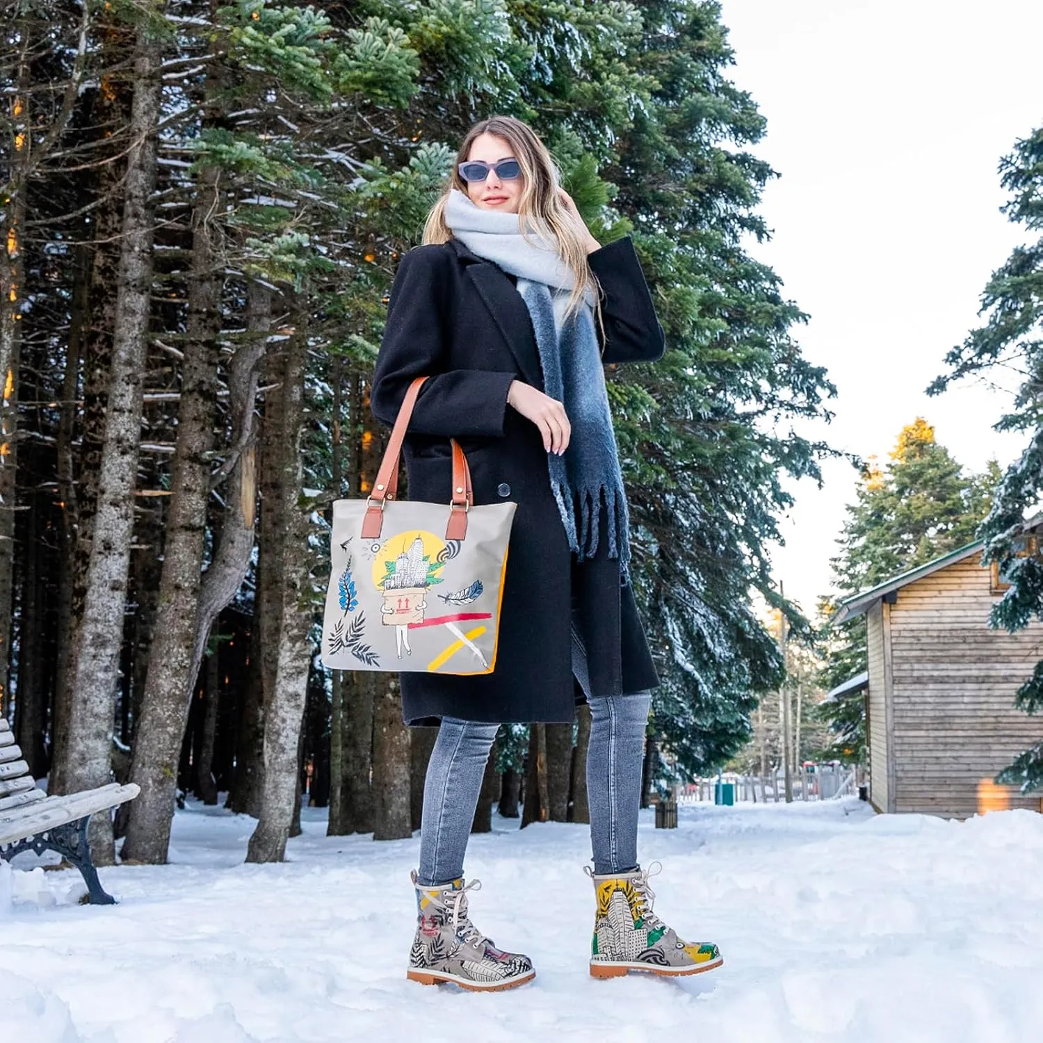Long Boots for Women  Vegan Leather and Unique Design Womens Winter Boots