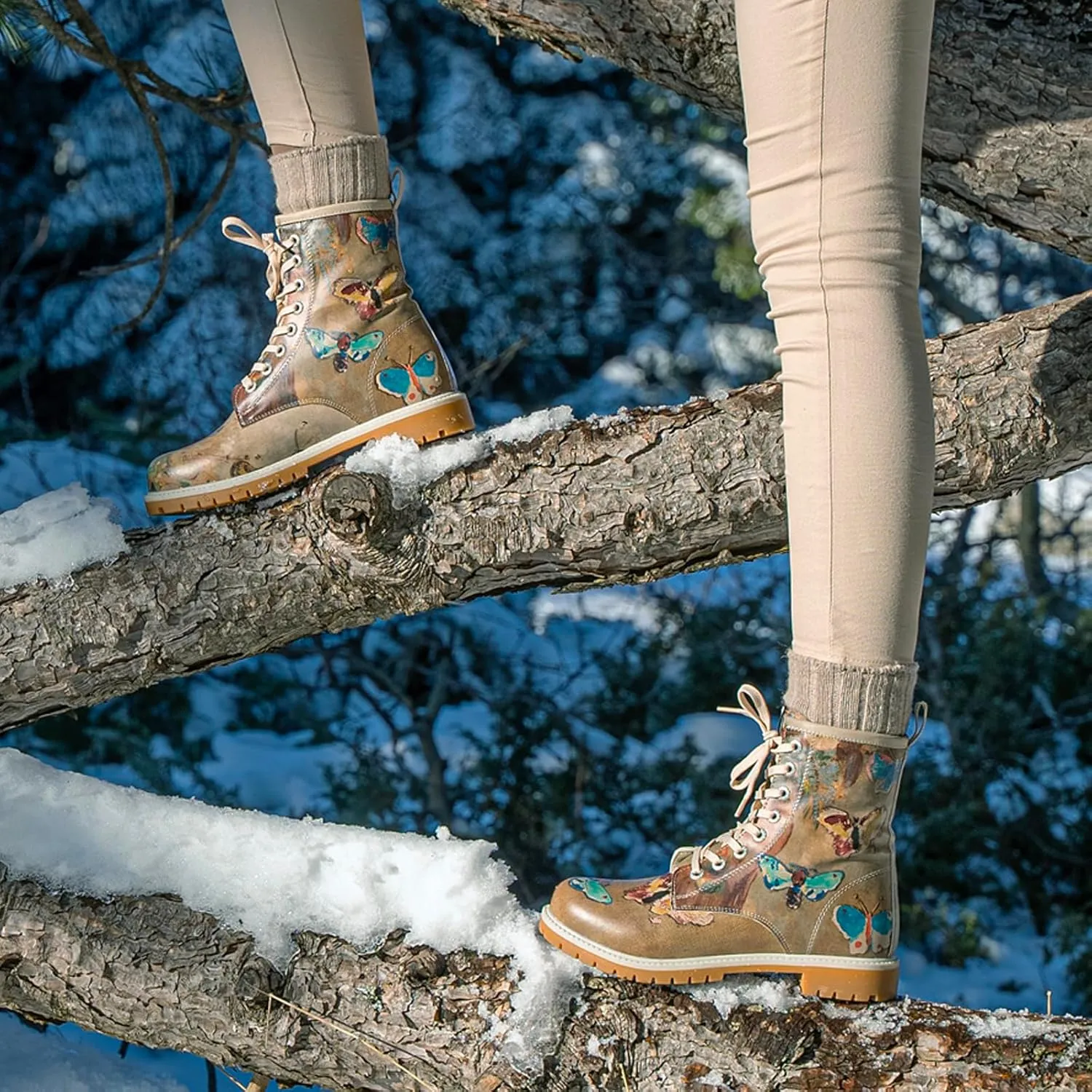 Long Boots for Women  Vegan Leather and Unique Design Womens Winter Boots