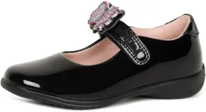 Luna Black School Shoes