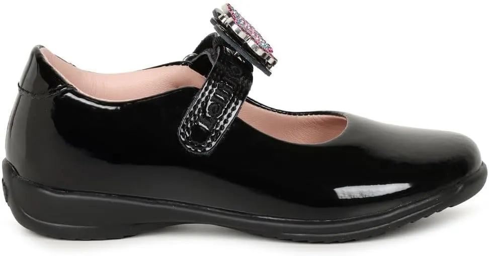 Luna Black School Shoes
