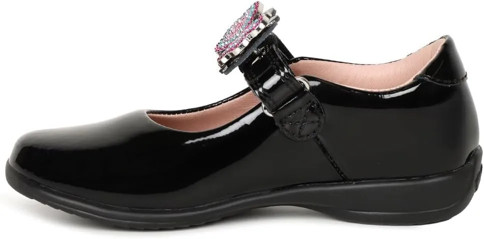 Luna Black School Shoes