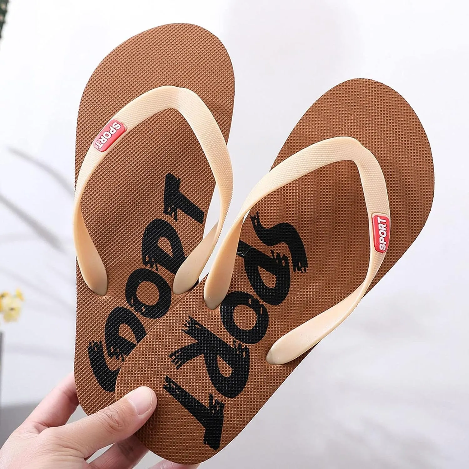 Men Shoes Flat Herringbone Slippers Fashion Casual Beach Casual Sandals Flip Flops Rubber Men