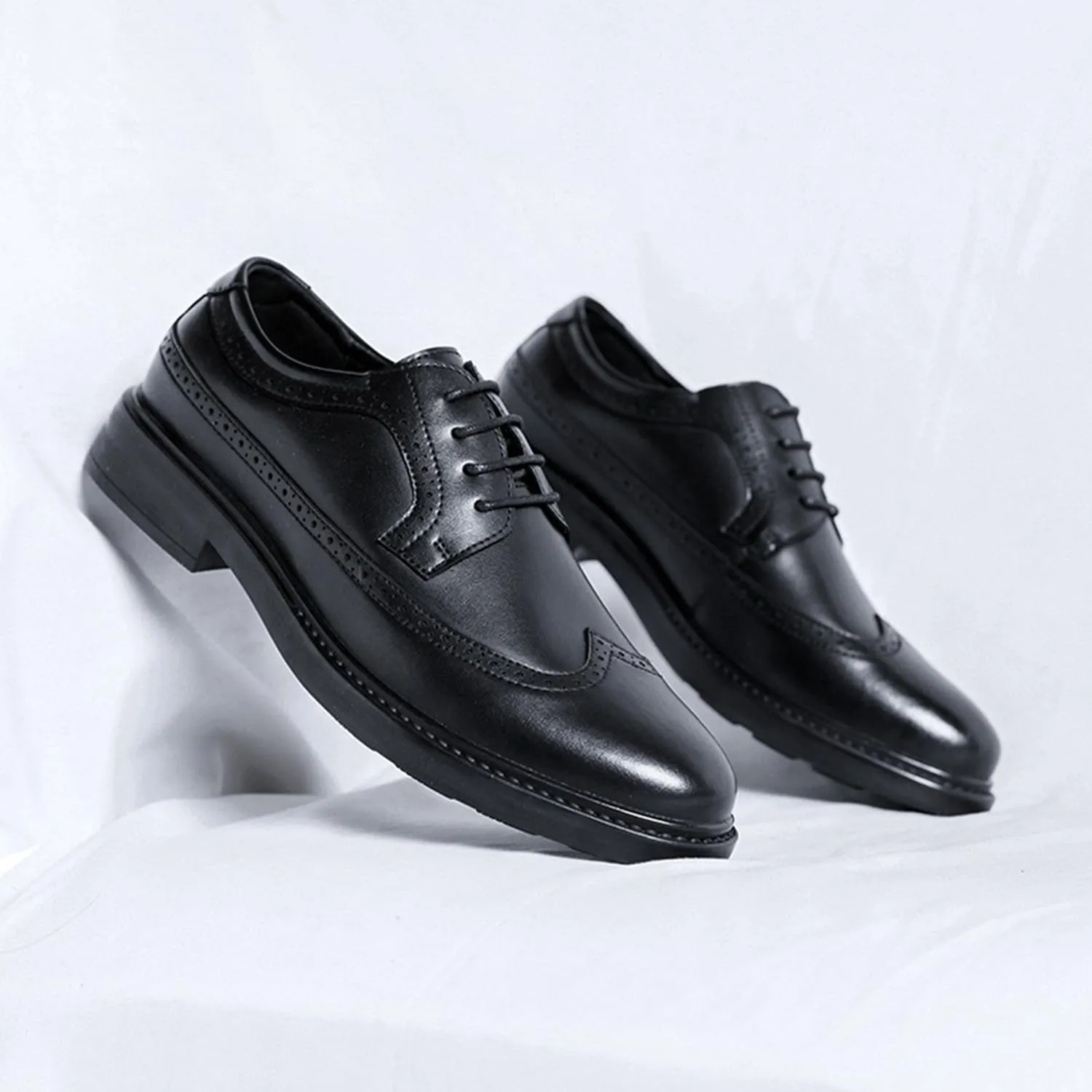 Mens Brogues Classic Oxfords Dress Shoes Formal Business Fashoin Wedding Derby Lace Up Shoes for Men