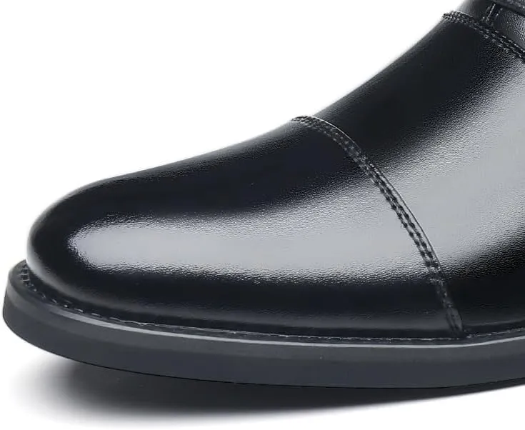 Men's Casual Business Formal Oxford Classic Men Leather Dress Shoes Comfortable Lace Up Derby Shoes