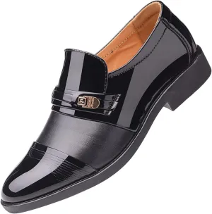 Men's Dress Shoes Classic Casual Loafers Tuxedo Oxford Shoes Formal Wedding Shoes Wide Business Penny Loafers