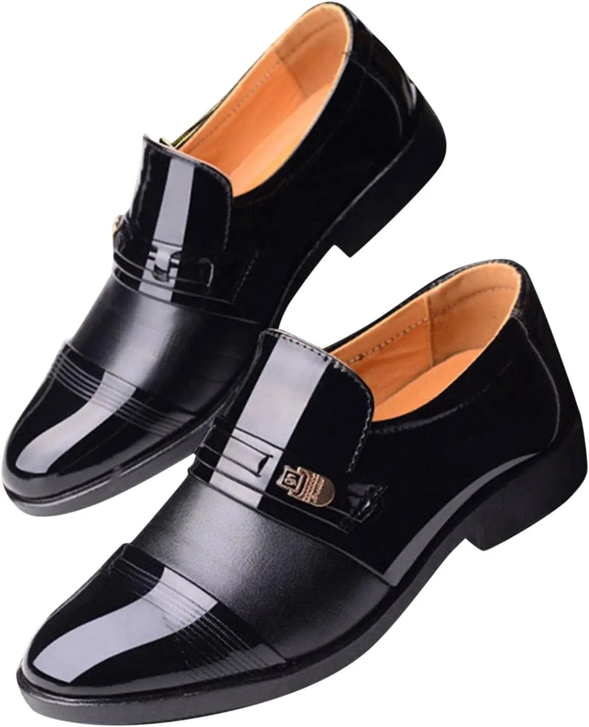 Men's Dress Shoes Classic Casual Loafers Tuxedo Oxford Shoes Formal Wedding Shoes Wide Business Penny Loafers