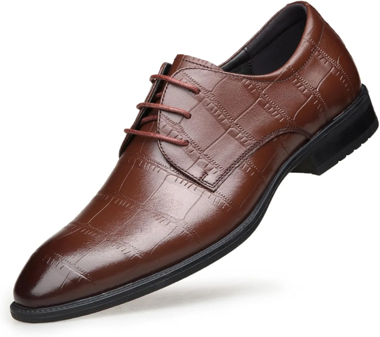 Men's Dress Shoes Oxford Formal Classic Business Shoes Business Party Formal Shoes Faux Patent Leather Tuxedo New
