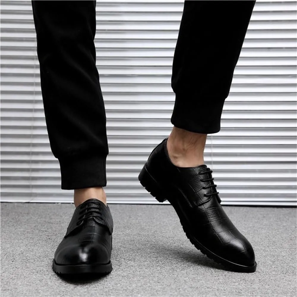 Mens Dress Sneakers Outdoor Office Business Wingtip Lace Up Faux Patent Leather Tuxedo Dress Shoes