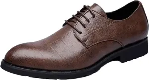Mens Dress Sneakers Outdoor Office Business Wingtip Lace Up Faux Patent Leather Tuxedo Dress Shoes