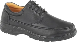Mens Faux Leather Apron Shoes Black