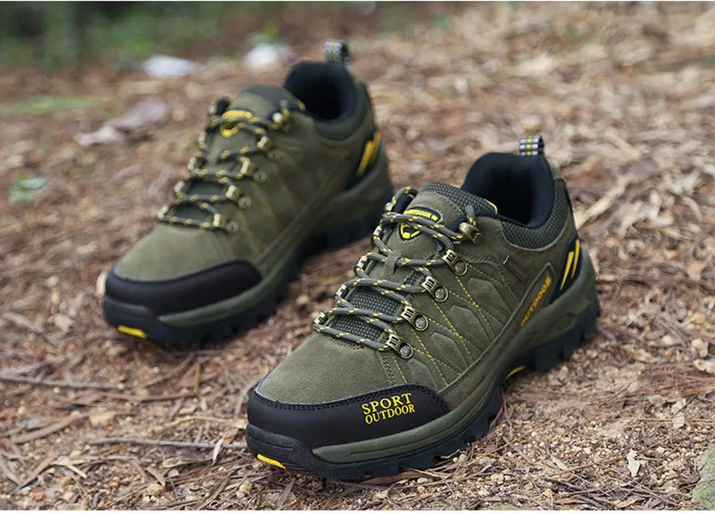 Men's Hiking Shoes Waterproof Anti Slip Hiking Boots Outdoor Lightweight Trekking Sneakers