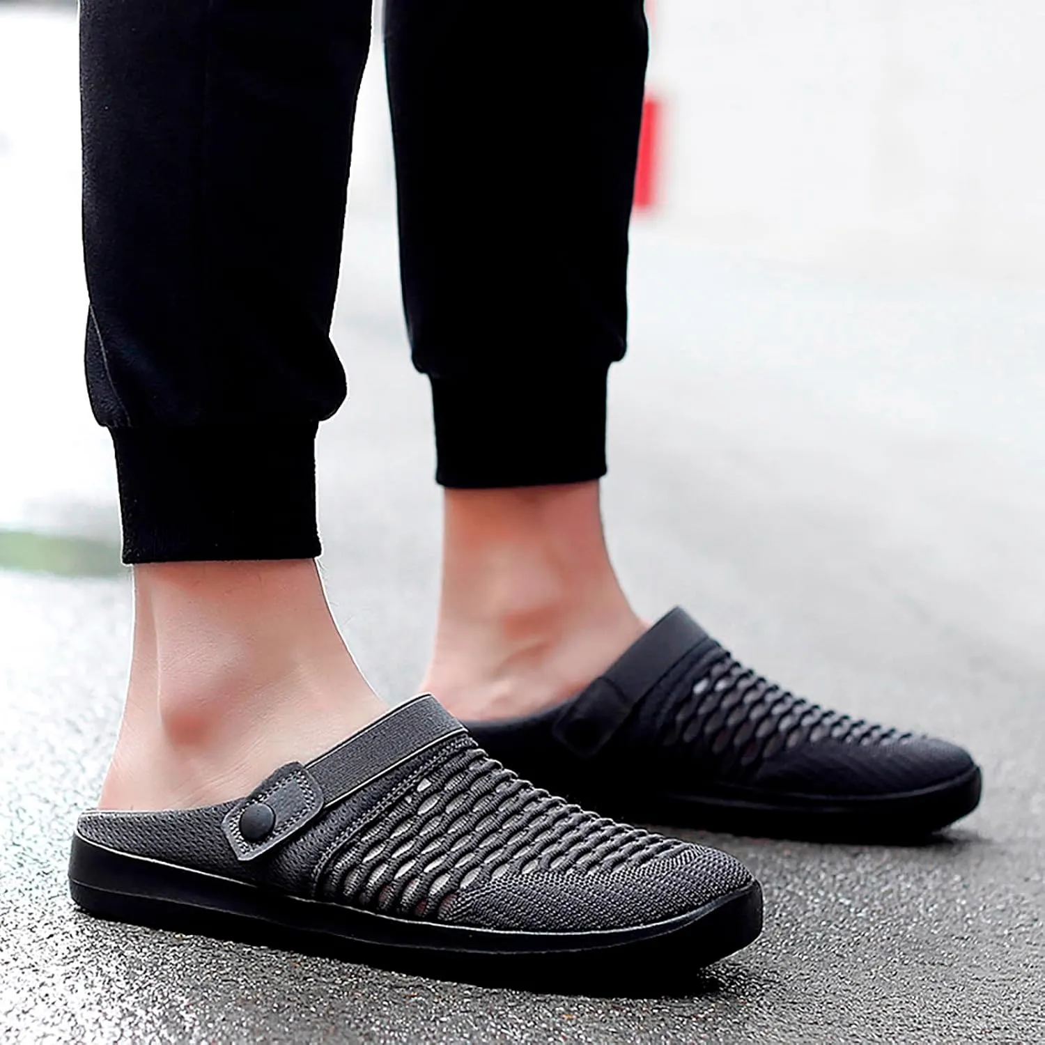 Men's Hollow Mesh Casual Sneakers Summer Sandals Breathable Shoes A Slip On Casual Men's Shoes Casual Slip on Size 13 Men's F