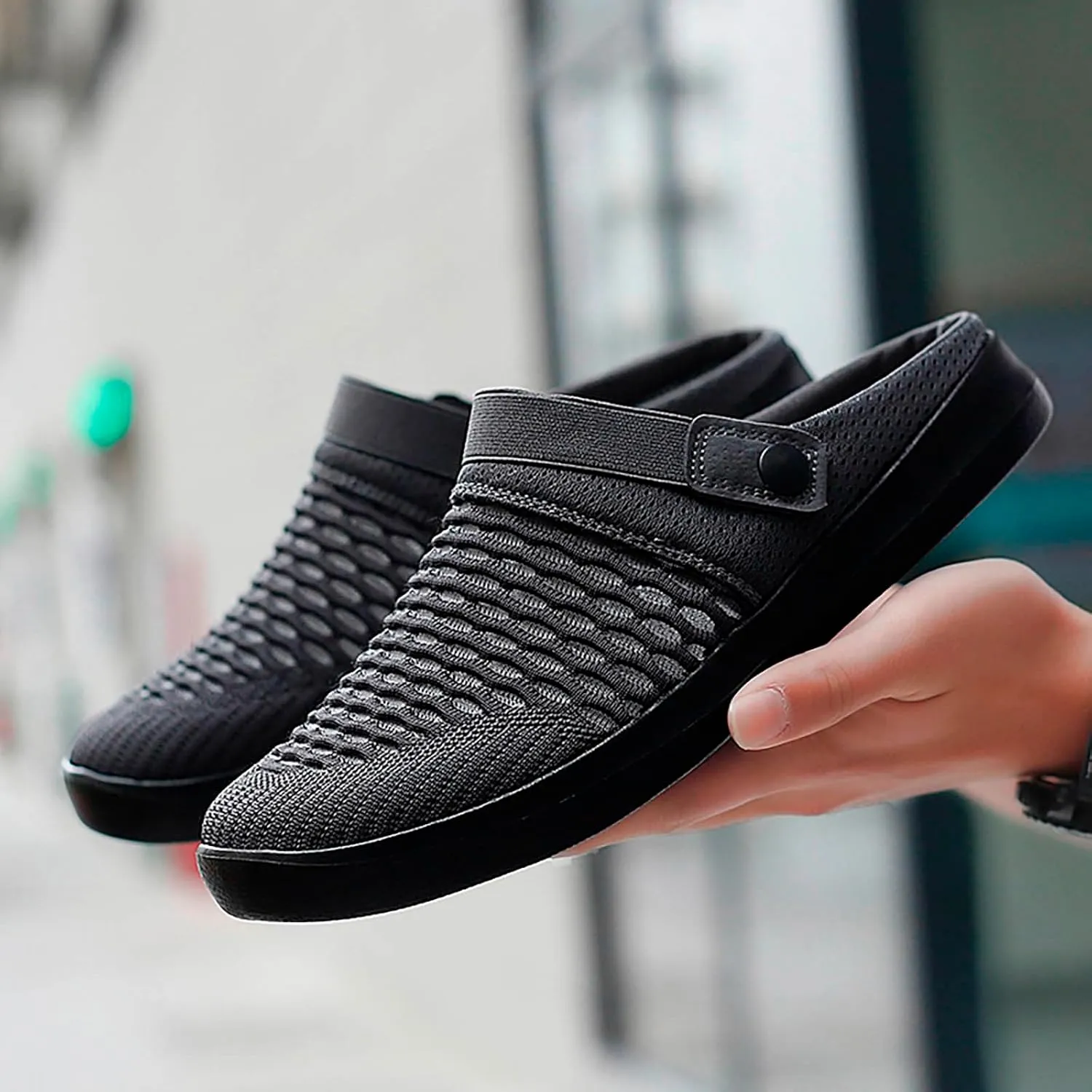 Men's Hollow Mesh Casual Sneakers Summer Sandals Breathable Shoes A Slip On Casual Men's Shoes Casual Slip on Size 13 Men's F