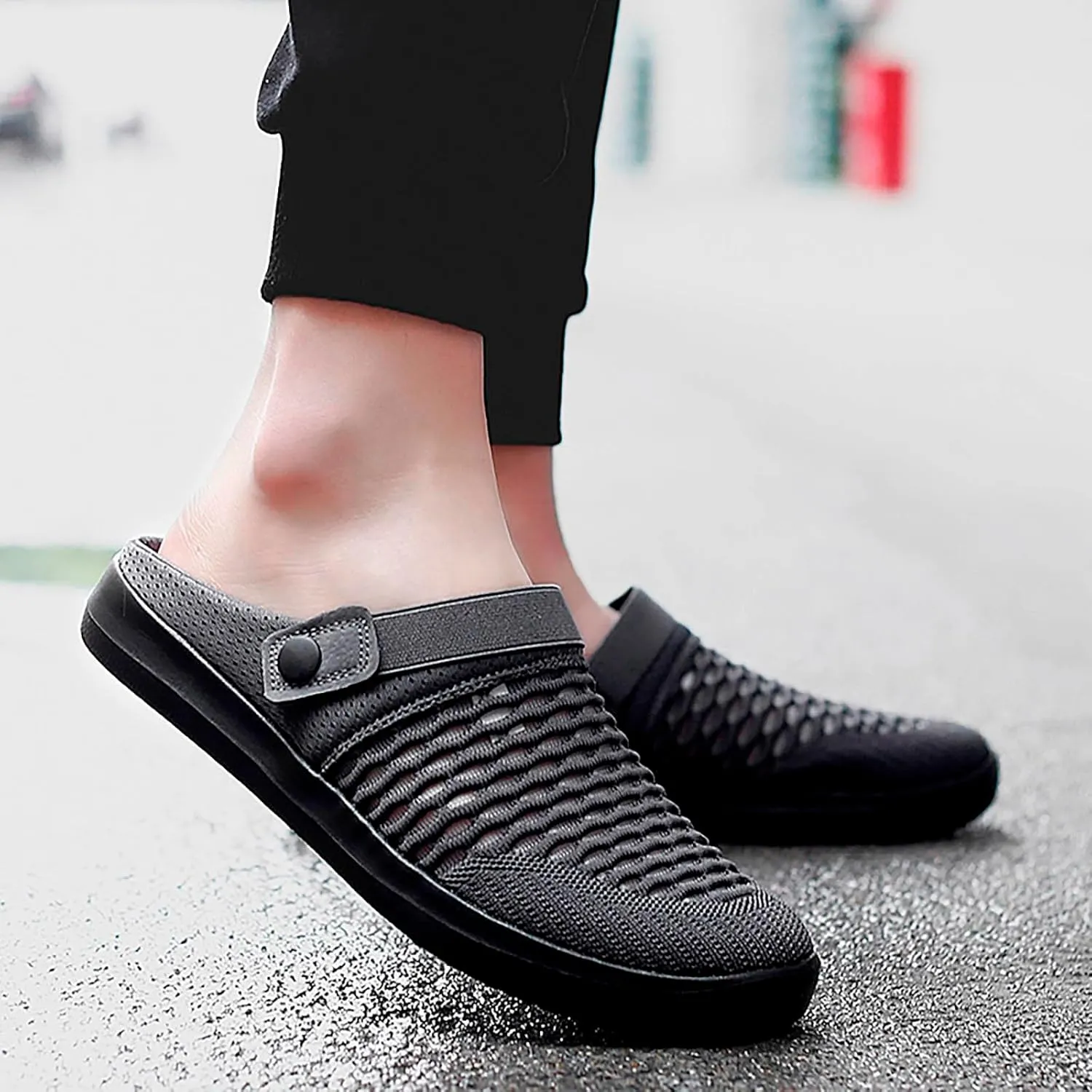 Men's Hollow Mesh Casual Sneakers Summer Sandals Breathable Shoes A Slip On Casual Men's Shoes Casual Slip on Size 13 Men's F