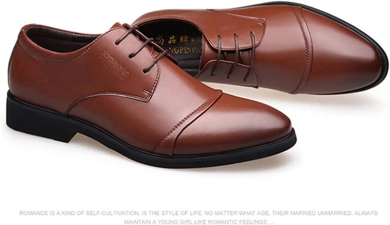 Men's Lace-ups Derbys Classic Oxford Formal Dress Shoes for Party Wedding School Walking Business Office
