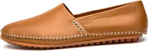 Men's Leather Loafers, Casual Flats, Lightweight Design, Hand-Stitched, Comfortable, Soft, Stylish, Suitable for Daily Travel, Driving, Going Out, Dating and Other Occasions wear All Seasons