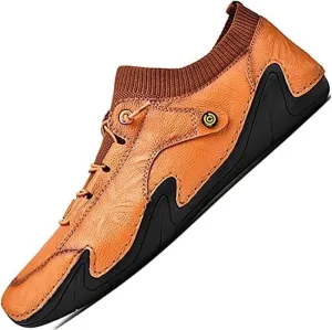 Men's Loafers & Slip-ons Leather Casual Dress Handmade Slip-on Ons Men's Driving Comfort Fashion Boat
