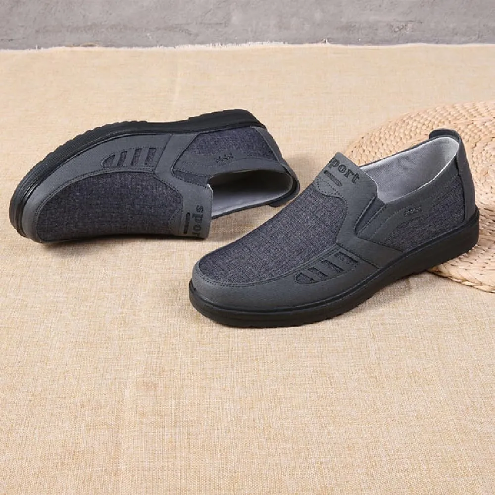 Mens Loafers Casual Lightweight Canvas Walking Breathable Soft Sole Work Non-Slip Driving Shoes