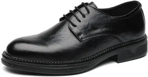 Mens Loafers Party Classic Business Lace Up Dress Shoes Business Fashion Classic Pointed Toe Low Top Leather Dress Shoes