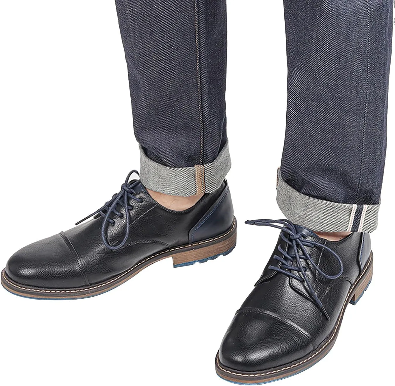Mens Oxfords Formal Dress Leather Dress Wedding Business Fashion Tuxedo Walking Shoes for Men