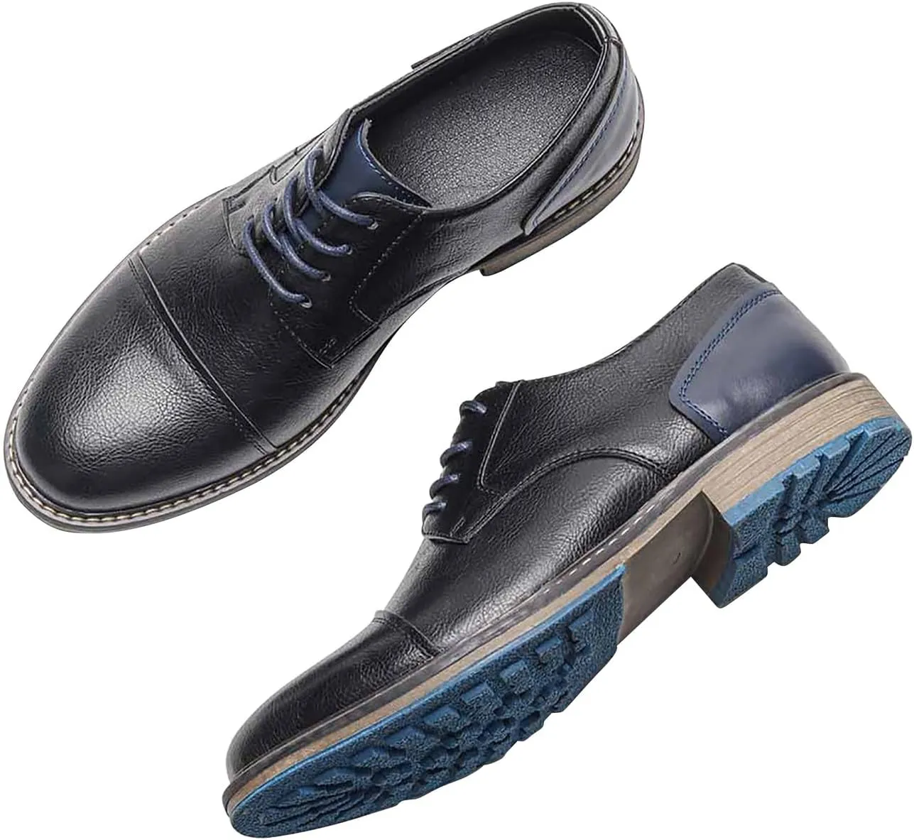 Mens Oxfords Formal Dress Leather Dress Wedding Business Fashion Tuxedo Walking Shoes for Men