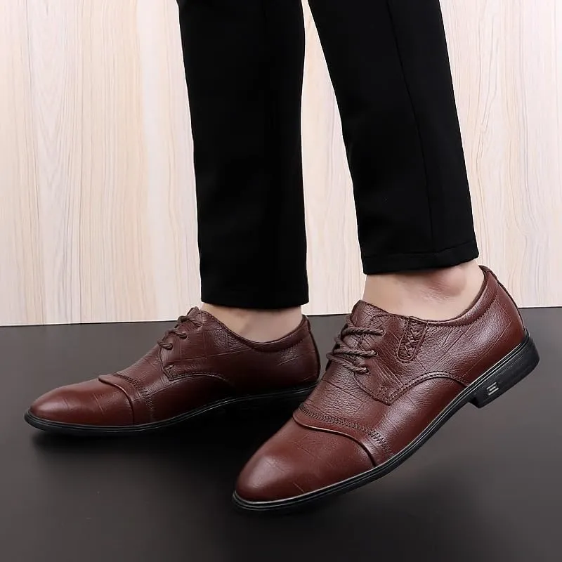 Mens Patent Leather Dress Shoes Lace-up Wedding Business Derby Shoes Men Fashion Comfort Luxury Oxfords Shoes