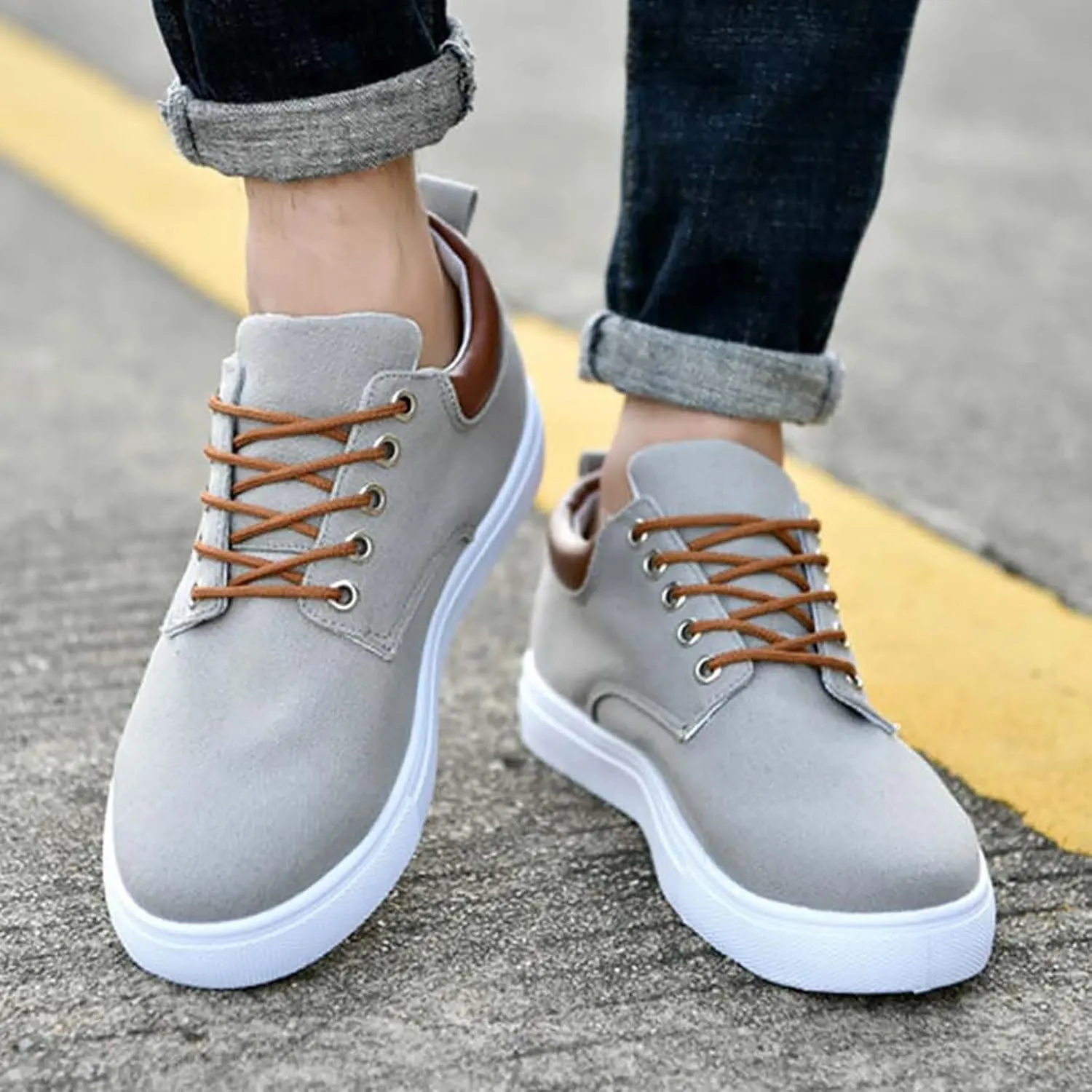Mens Running Shoes Slip On Sneakers Men Mens Loafers Dress Shoes Christmas Sneakers for Women 2024 Cute Cozy Non Slip Wide Toe Box Trendy Casual