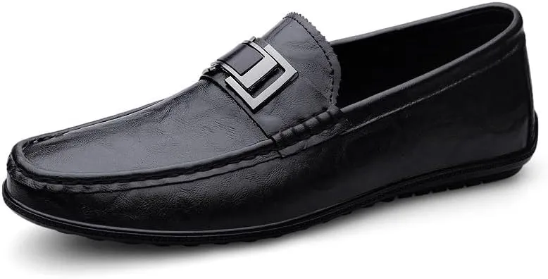 Men's Slip On Dress Shoes Comfortable Fashion Men Leather Casual Loafers Shoes Business Office Wedding Formal Modern Oxfords