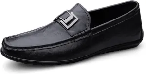 Men's Slip On Dress Shoes Comfortable Fashion Men Leather Casual Loafers Shoes Business Office Wedding Formal Modern Oxfords