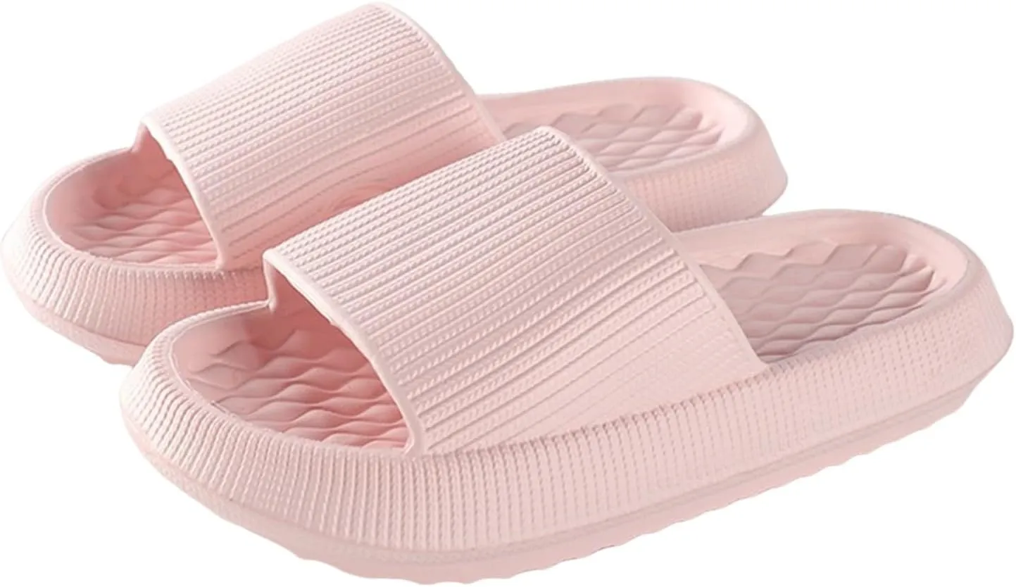 Mens Slippers Shower Shoes Women Bathroom Slippers Men Slides for Women Bathroom Dorms Soft Sole