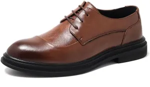 Mens Tuxedo Shoes Negotiation Modern Leather Business Casual Scale Pattern Comfort Formal Shoes Modern Platform Oxford Shoes for Men