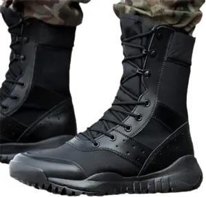 Men's Ultra Light Outdoor Hiking Shoes Tactical Training Military Boots Breathable Mesh Hiking Desert Boots