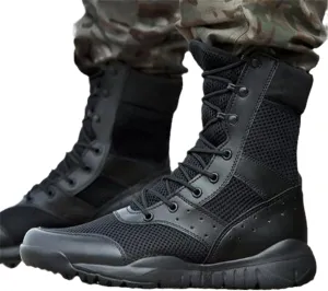 Men's Ultra Light Outdoor Hiking Shoes Tactical Training Military Boots Breathable Mesh Hiking Desert Boots