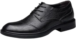 Men's Vintage Oxford Shoes – Leather Lace-Up Business Formal Dress Shoes