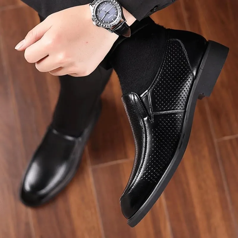 Men's Vintage Spike Dress Slip On Fashion Shoes Casual Summer Breathable Soft Sole Loafers