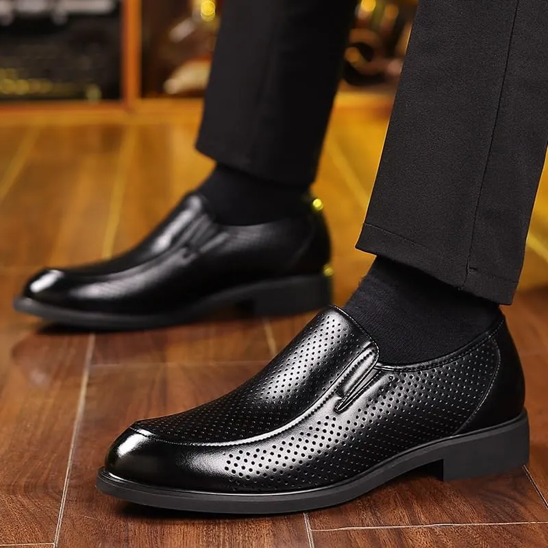 Men's Vintage Spike Dress Slip On Fashion Shoes Casual Summer Breathable Soft Sole Loafers