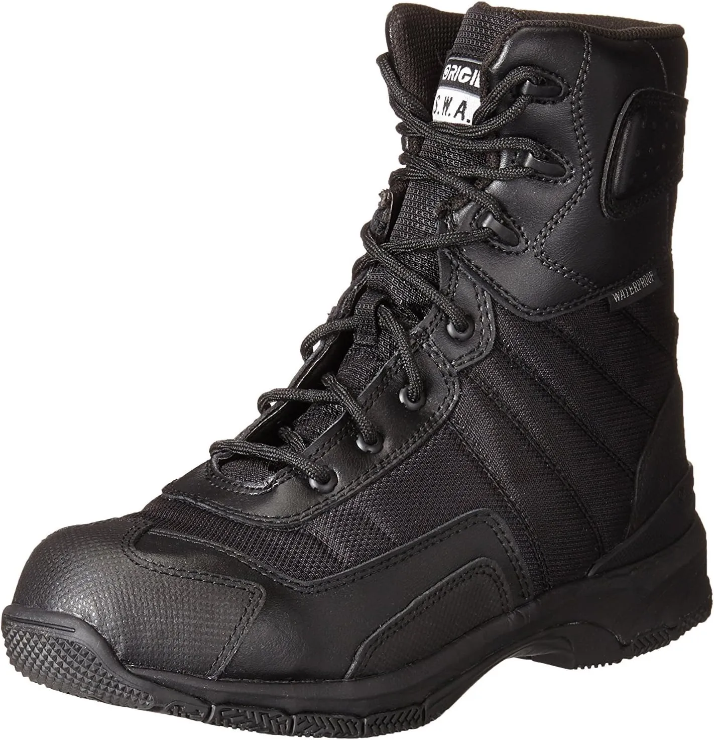 Original S.W.A.T. Women's Hawk 9" SZ Waterproof Women's Black Military & Tactical Boot, Black, 10 B(M) US