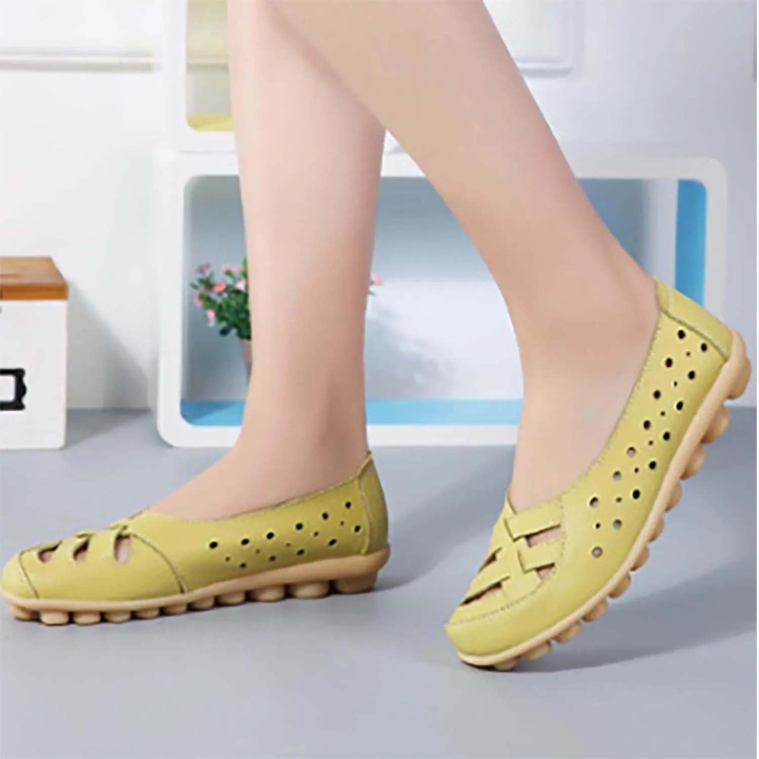 Orthopedic Flats Closed Toe Sandals for Women 2025 Summer Casual Slip-On Shoes
