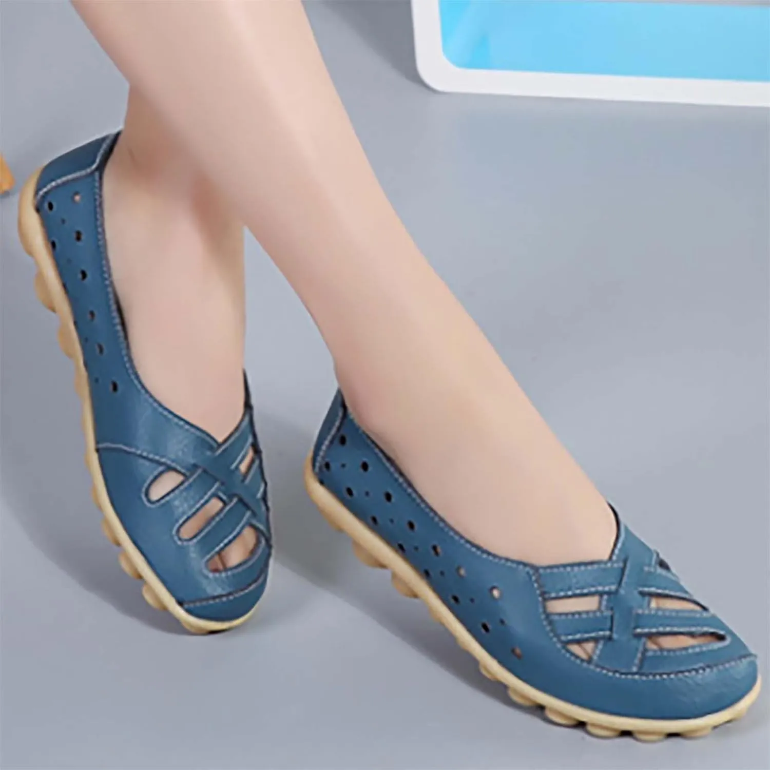 Orthopedic Flats Closed Toe Sandals for Women 2025 Summer Casual Slip-On Shoes