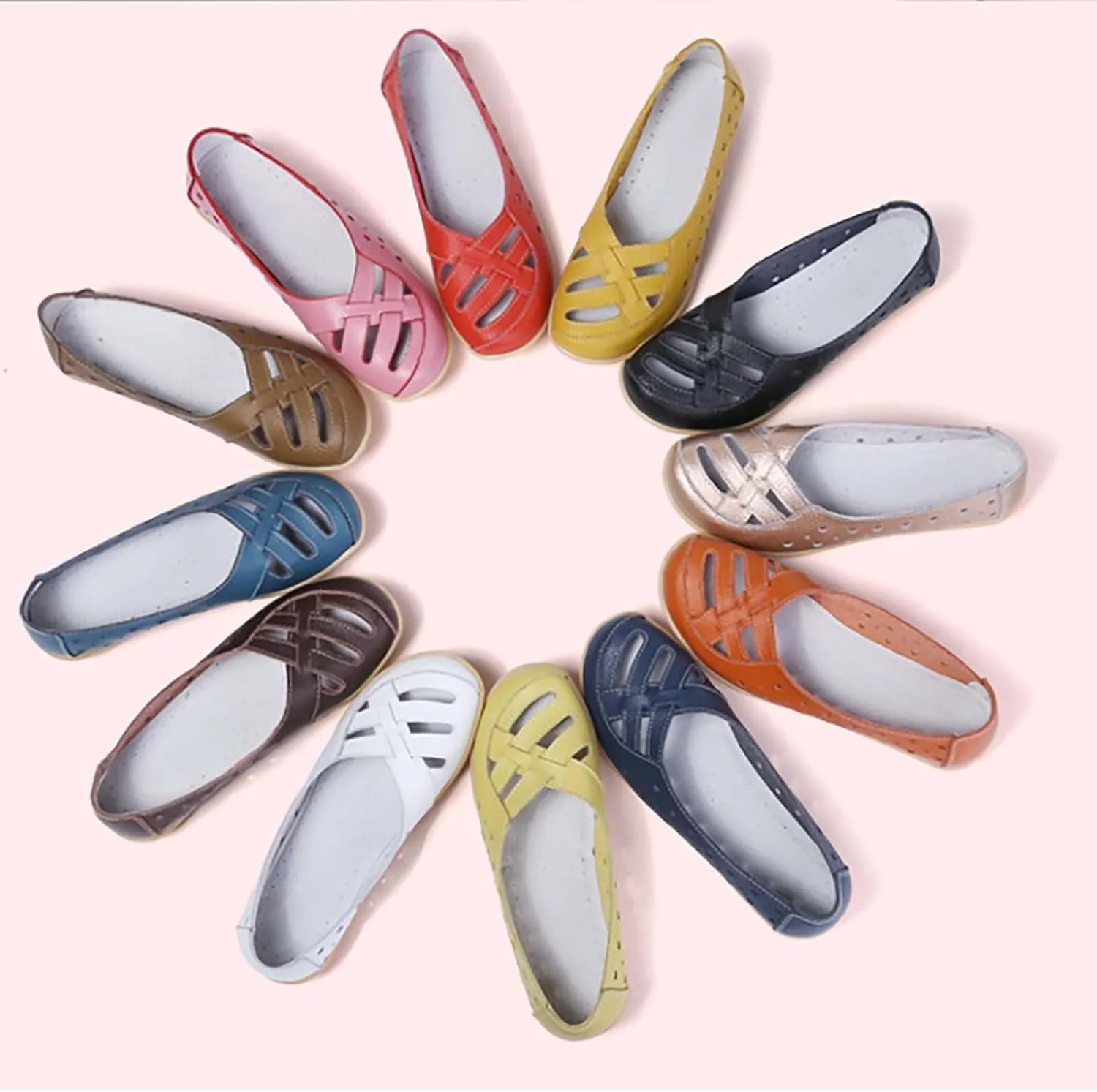 Orthopedic Flats Closed Toe Sandals for Women 2025 Summer Casual Slip-On Shoes