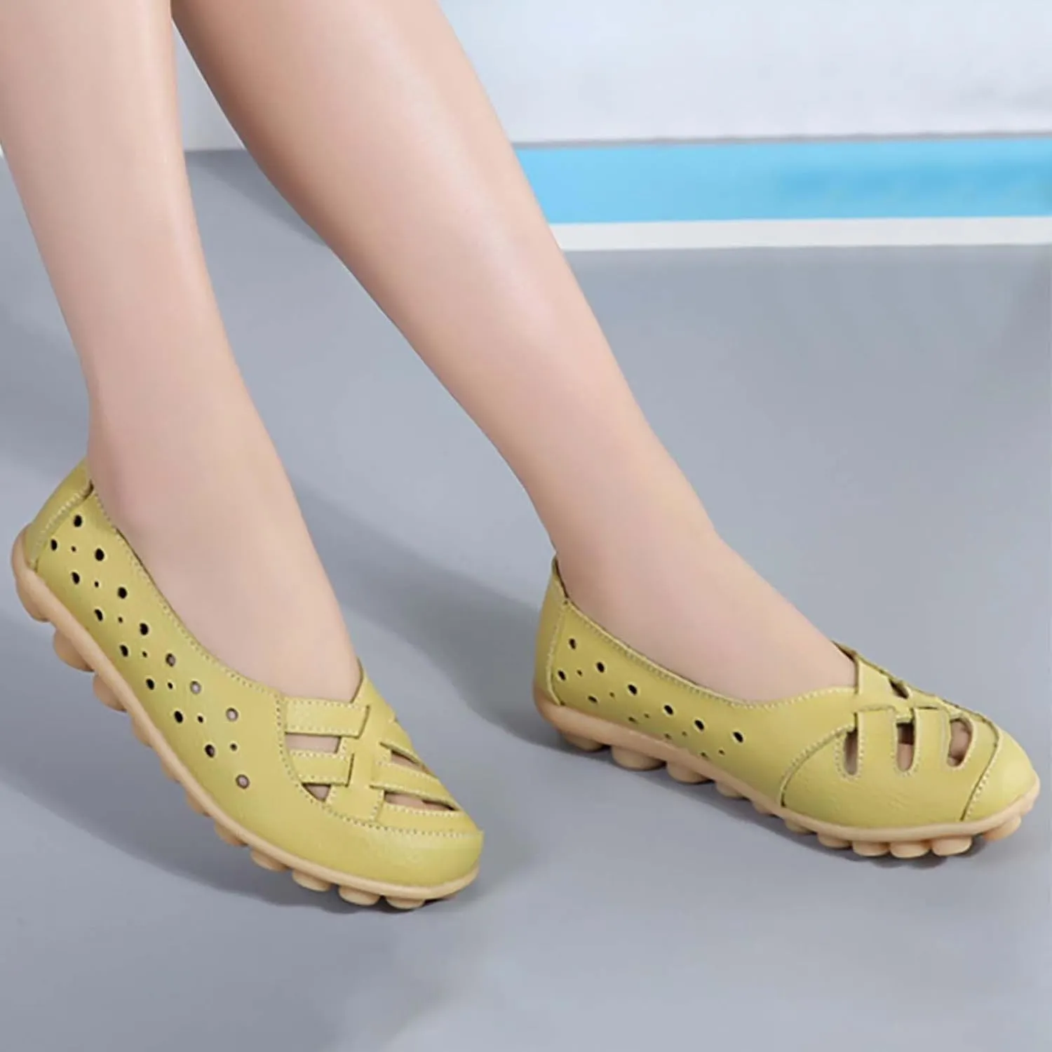 Orthopedic Flats Closed Toe Sandals for Women 2025 Summer Casual Slip-On Shoes