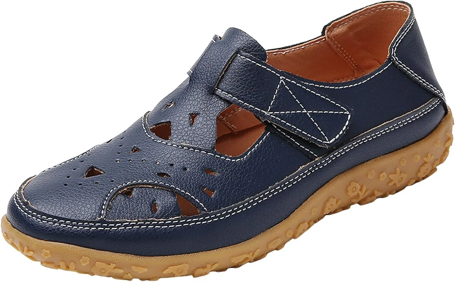 Orthopedic Loafers for Women Summer Dressy 2025 Casual Closed Toe sandal womens Leather Comfortable Soft Sole Ankle Strap Orthotic Beach Shoes Fashion Casual